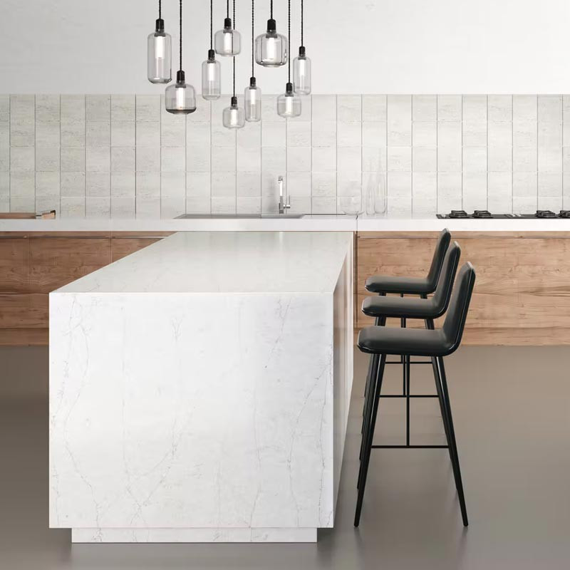 Plan de travail en Quartz Silestone Pearl Jasmine